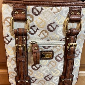 Etienne Aigner Crossbody Purse, Leather/Canvas